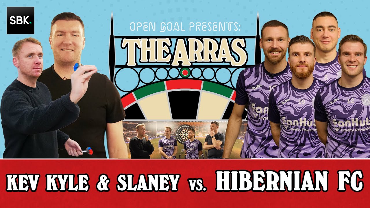 🎯⚽️ OPEN GOAL vs HIBERNIAN FC! Slaney & Kev vs Nicky & Chris Cadden, Martin Boyle & Lewis Miller