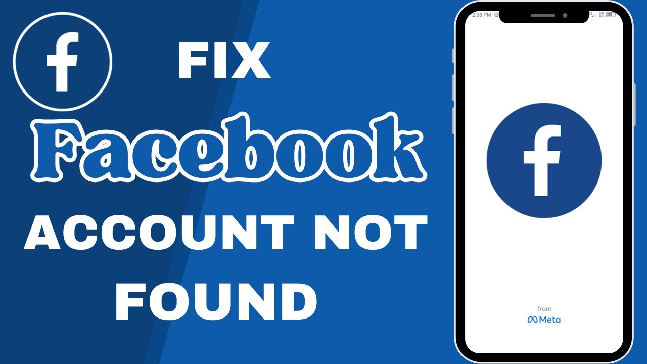 How To Fix Facebook Account Not Found | How To Fix Facebook No Account Found