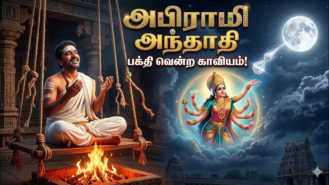 அமாவாசையை பௌர்ணமியாக்கிய அபிராமி அந்தாதி - ஒரு மெய்சிலிர்க்க வைக்கும் வரலாறு!🔥