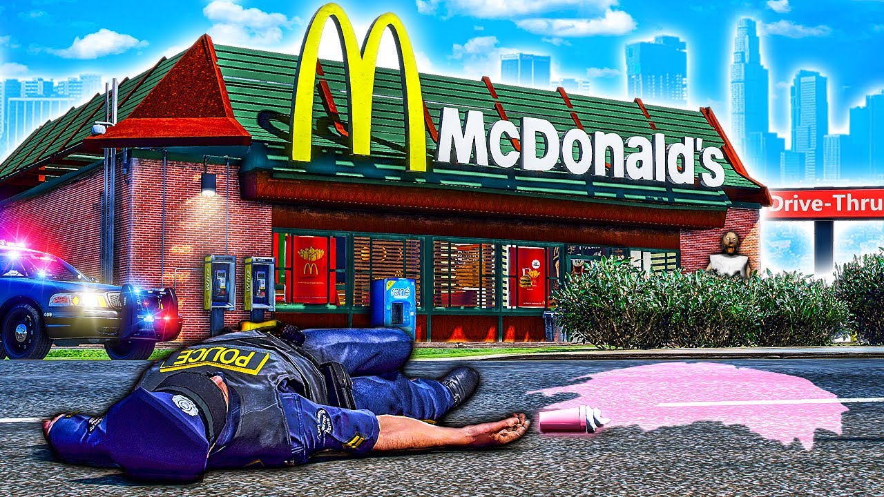 Trying the McDonald's GRANDMA McFlurry in GTA 5!