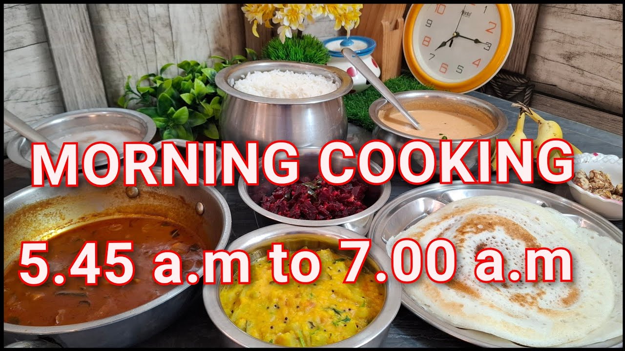 ONE HOUR MORNING COOKING VLOG! 🍳|MY ENTIRE MORNING COOKING ROUTINE #tamilvlog #morningcooking #vlog