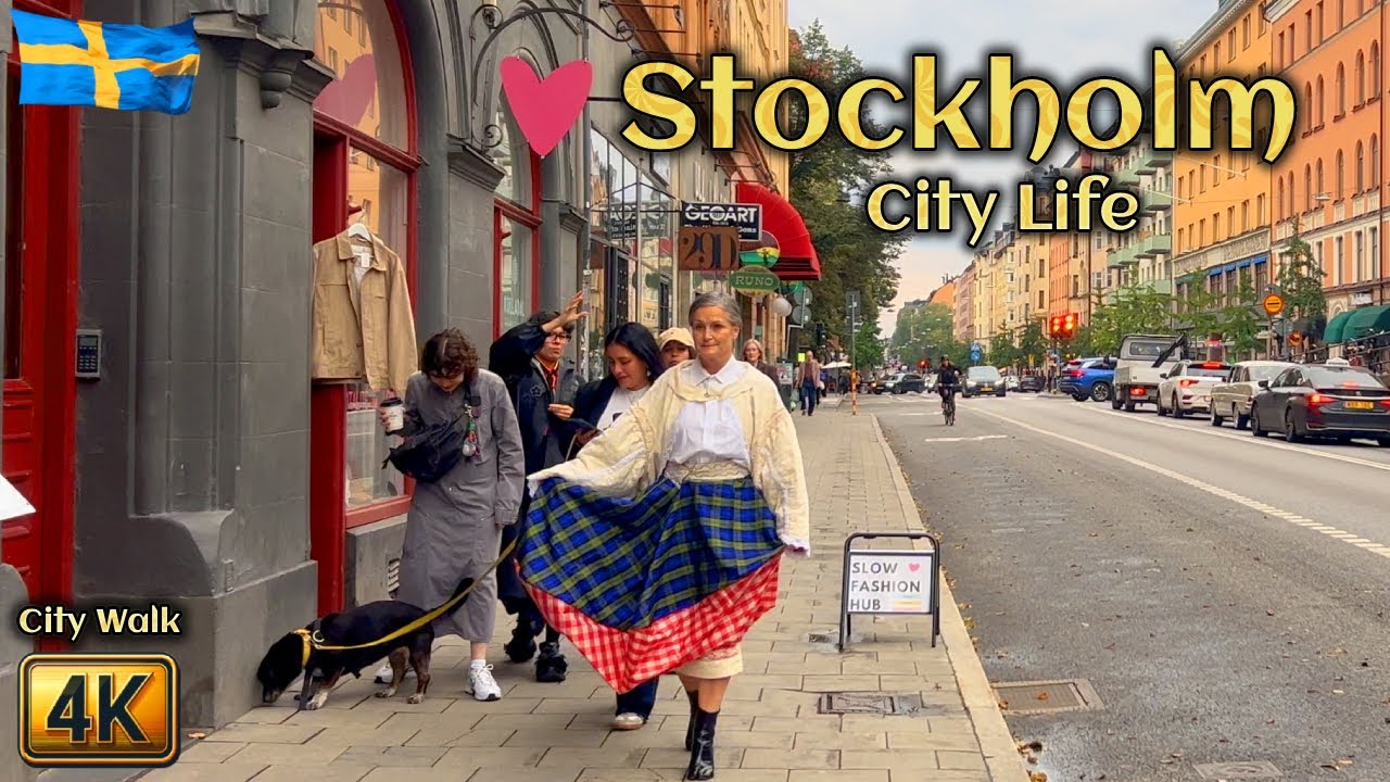 Sweden: Stockholm Walking Tour | City Life & Best Views in 4K