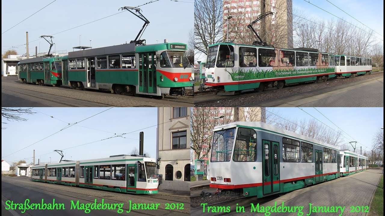 Straßenbahn Magdeburg Januar 2012 [1080p]