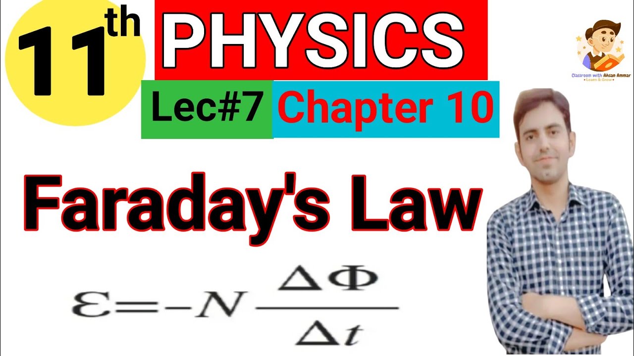 Faraday's Law of electromagnetic Induction Urdu/Hindi | Class 11 Physics New Book Chapter 10