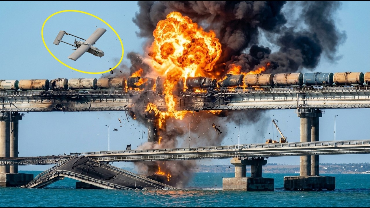 Ukrainian Drones Strike Russia&rsquo;s Vital Bridge Linking Crimea &mdash; Then This Happened...