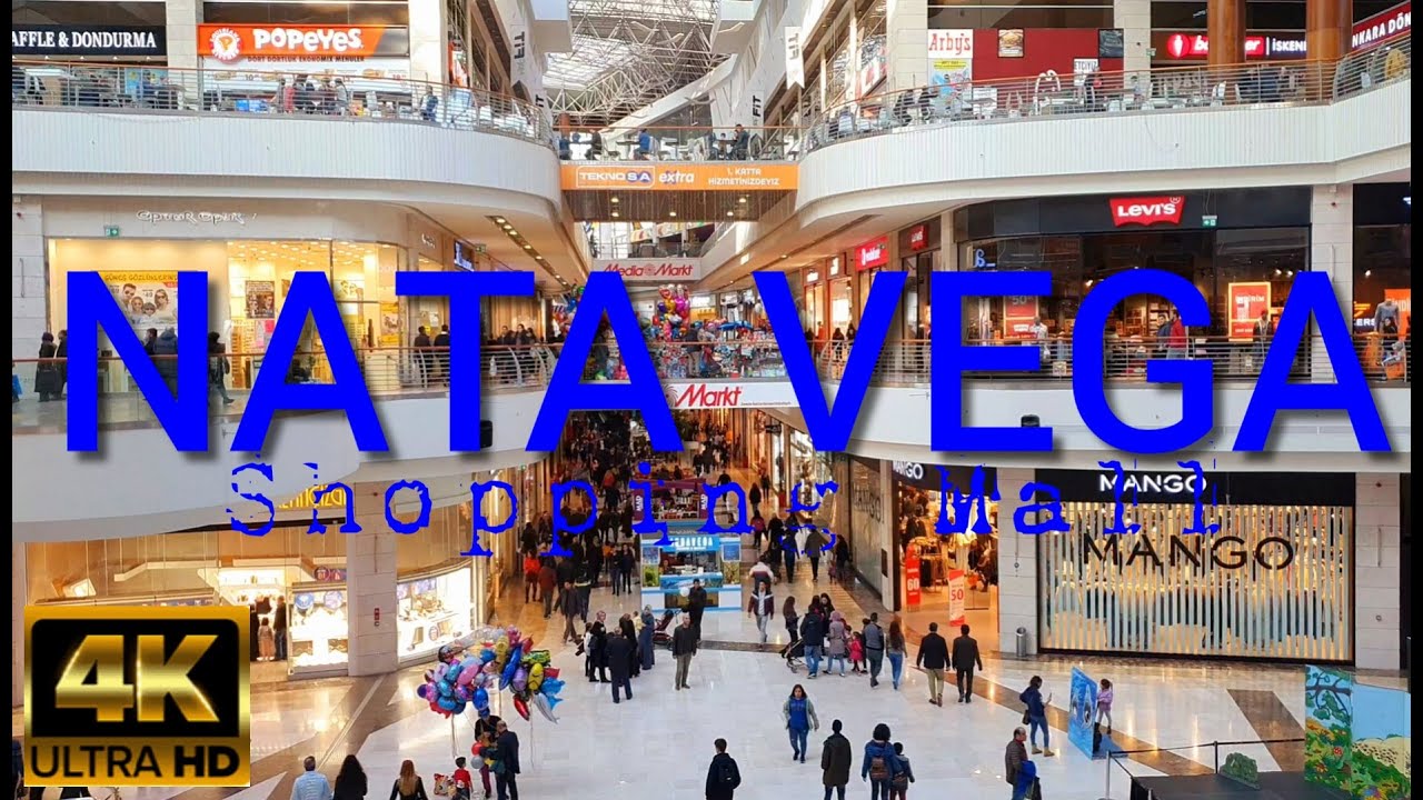 [4k] Nata Vega Shopping Mall in Ankara Turkey