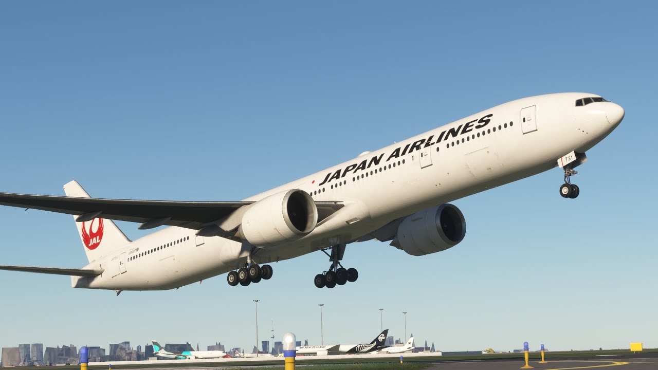 JAPAN AIRLINES 777-300ER TOKYO HANEDA LANDING [MSFS 2020]