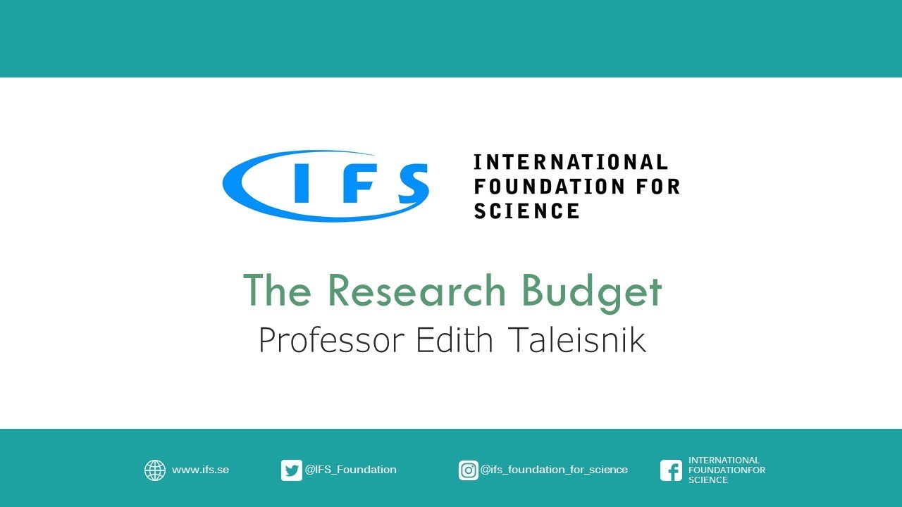 IFS Expert Advice - The Research Budget with Professor Edith Taleisnik
