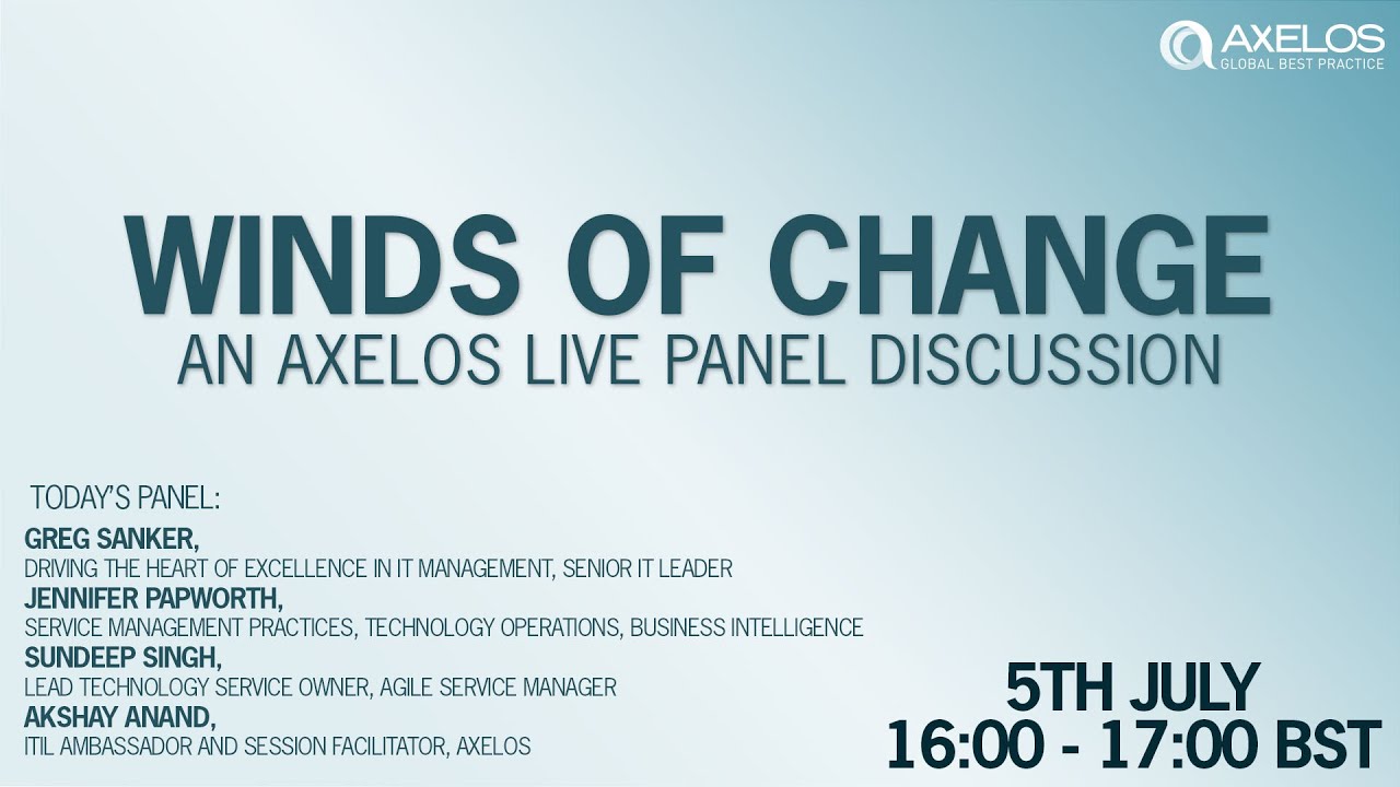 Winds of Change: An AXELOS live panel discussion