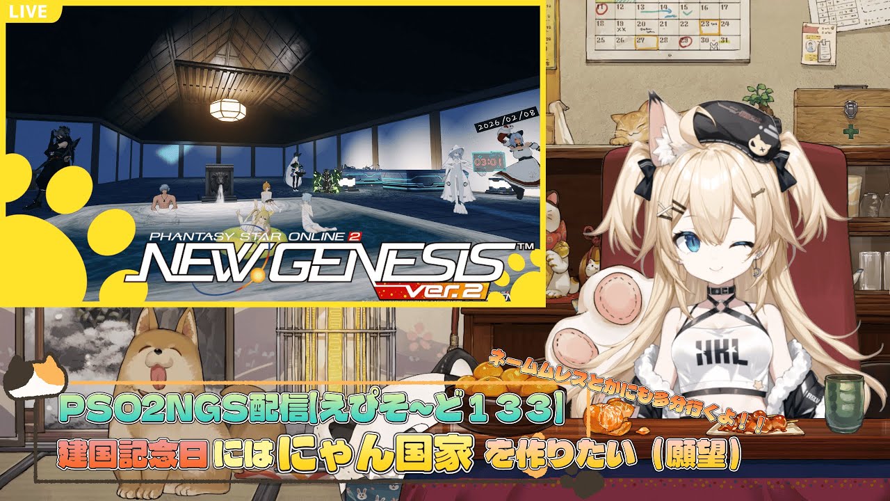 hPSO2NGS配信【EP133】建国記念日はハルファで国造りだ！！・・・ん？【Shp10】