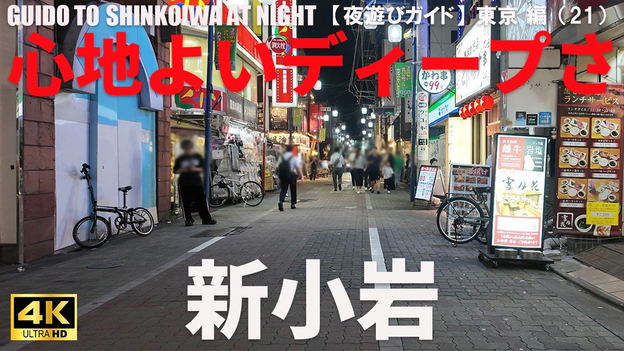 【新小岩】東京・新小岩駅周辺の夜遊びエリア攻略ガイド/GUIDO TO SHINKOIWA AT NIGHT/2025年10月/東京 編（21）/4K 日本・東京街歩き