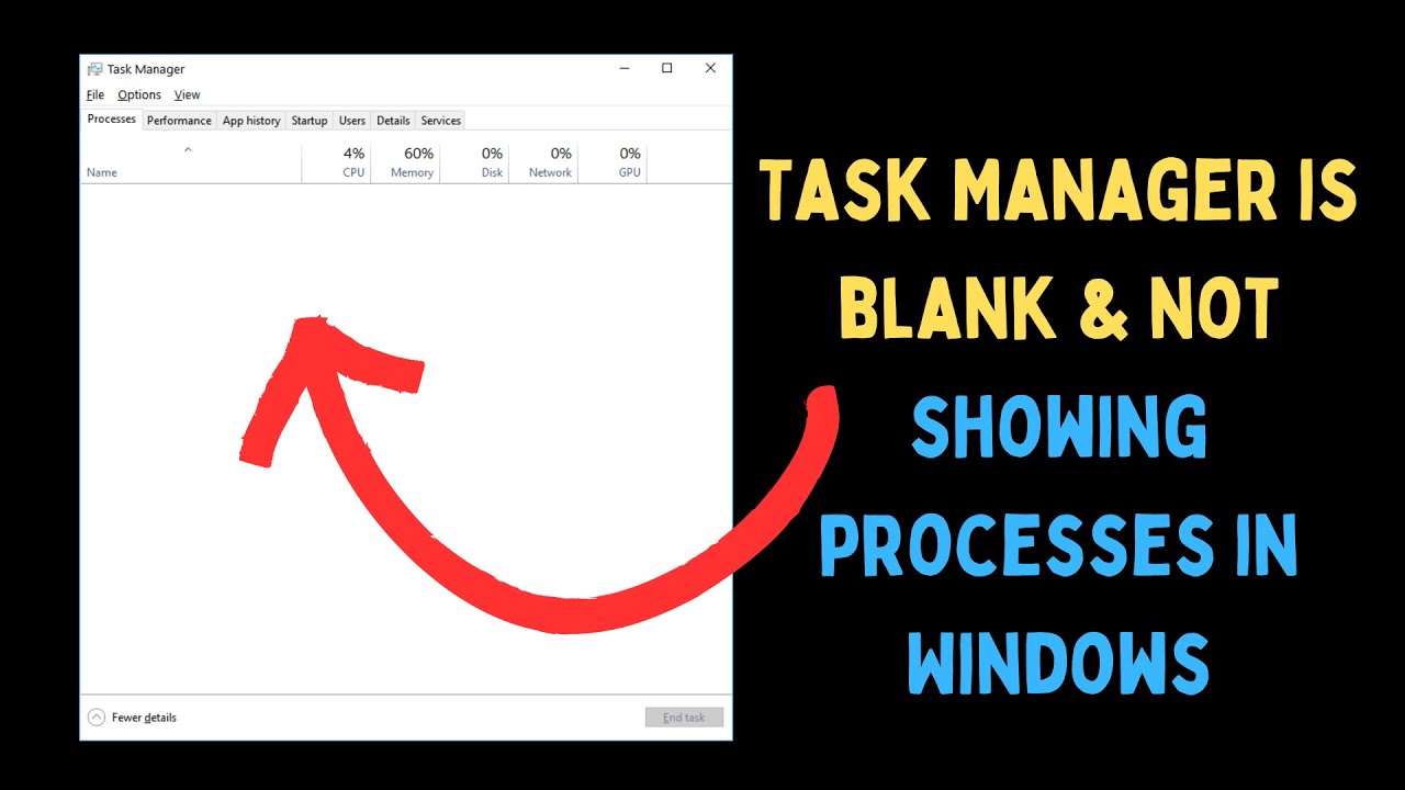 How to Fix Task Manager is Blank and Not Showing Processes in Windows 11