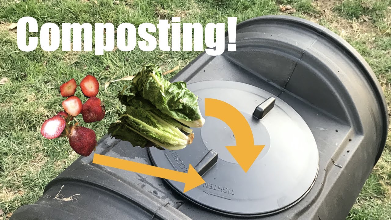 Composting with the 52 Gallon Compost Wizard Jr by Good Ideas Rolling Composter