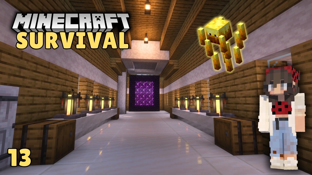Борьба с пожарами и уютные украшения! | Играем в Minecraft на выживание | Эпизод 13