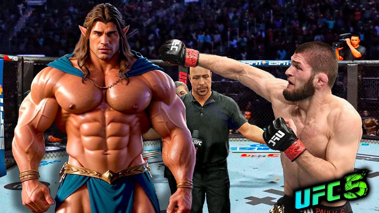 Khabib Nurmagomedov vs. Elf God (EA sports UFC 5)