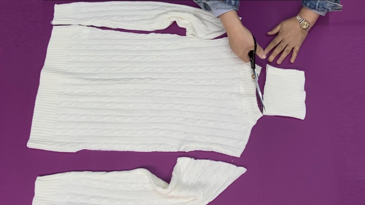 [DIY] Вас ждет удивительное преображение вязаного свитера.