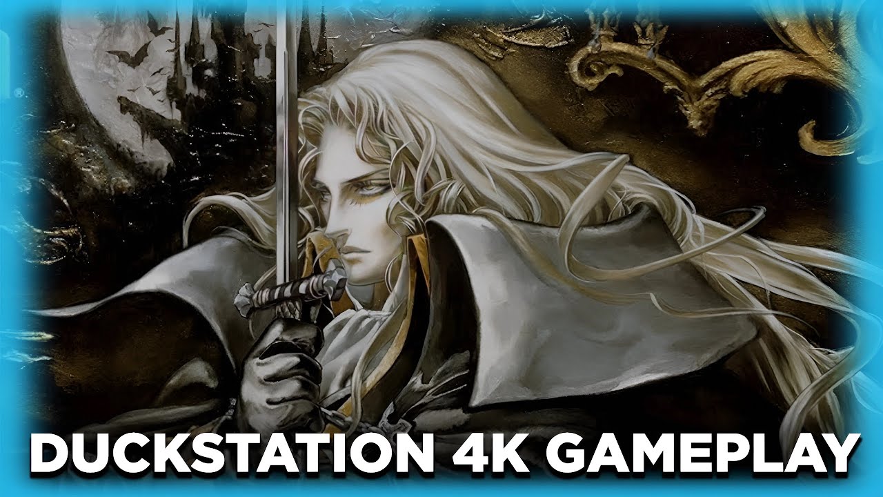 Castlevania Symphony of the Night 4K Gameplay Duckstation PS1 Emulator