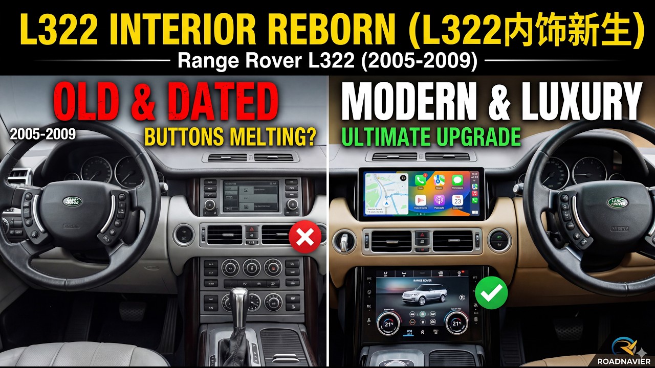 How to install digital AC screen for Ranger Rover L322 2005-2009 #navitech