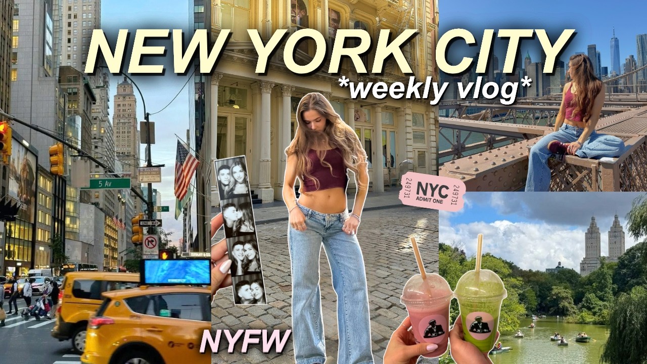 NEW YORK CITY VLOG 🍎 a week in my life in NYC during NYFW!