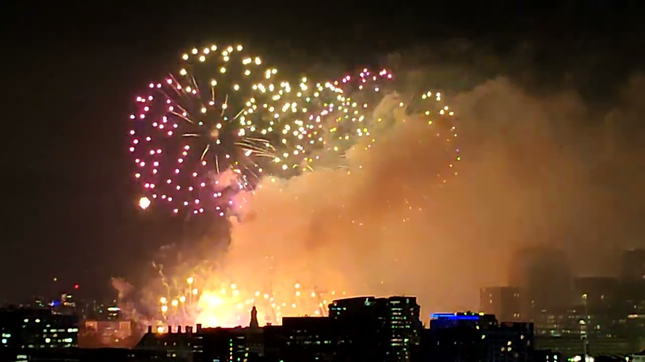 London New years on a tower block roof 2026