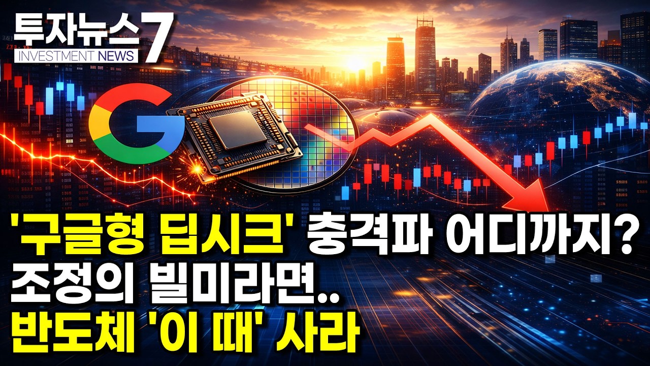 [투자뉴스7 브리핑] '구글형 딥시크' 충격파 어디까지? 조정의 빌미라면.. 반도체 '이 때' 사라 / 머니투데이방송 (증시, 증권)