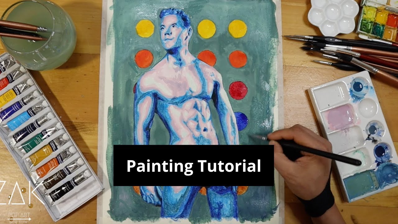 Painting Tutorial Time lapse Episode (77) #watercolorpainting #zakpopart