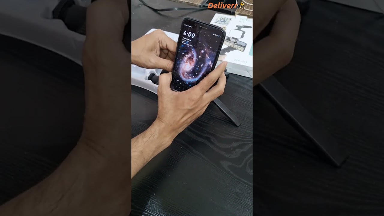 Vlogging kit AY-49 vertical mode setup