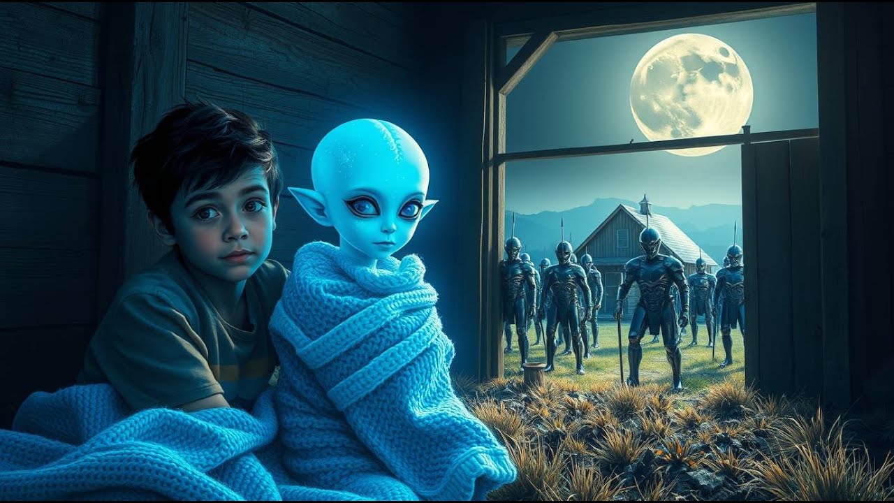 Boy Gave His Blanket to a Dying Alien Girl— Then 100 Warriors Appeared by His Barn...Sci-Fi Stories