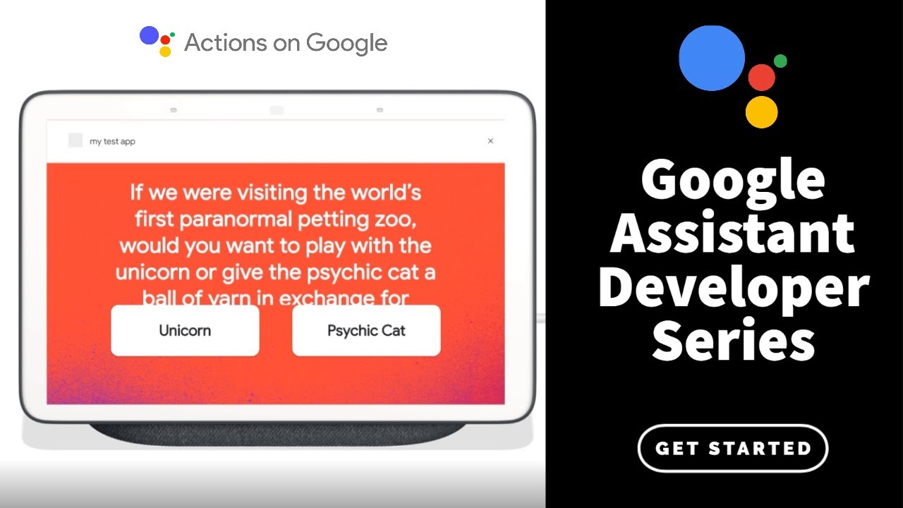 Create Actions for Google Assistant with no code using Actions Template