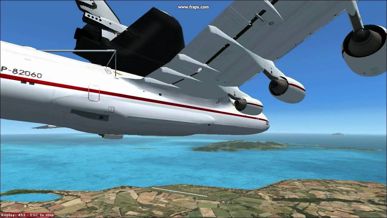 Antonov AN225 with Space Shuttle Taking off/Landing at TNCM
