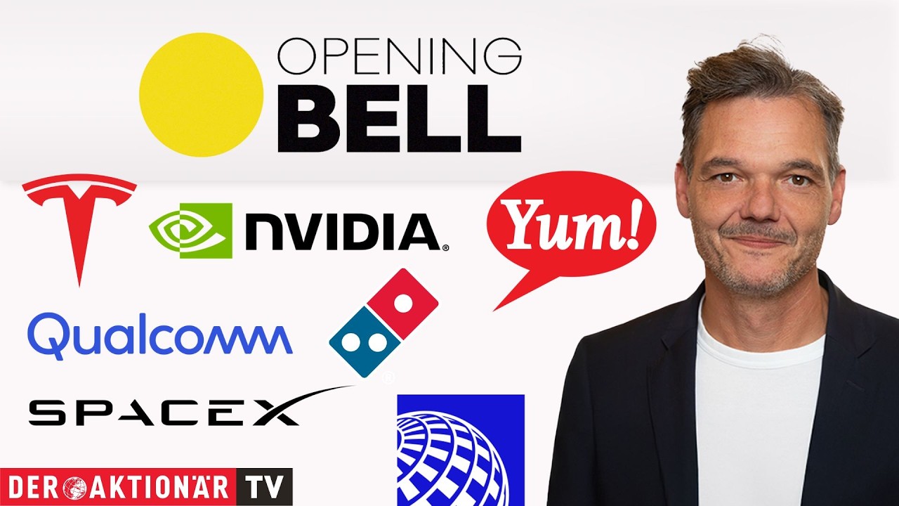 Opening Bell: Nvidia, Qualcomm, SpaceX, Tesla, Yum! Brands, Domino's Pizza, United Airlines