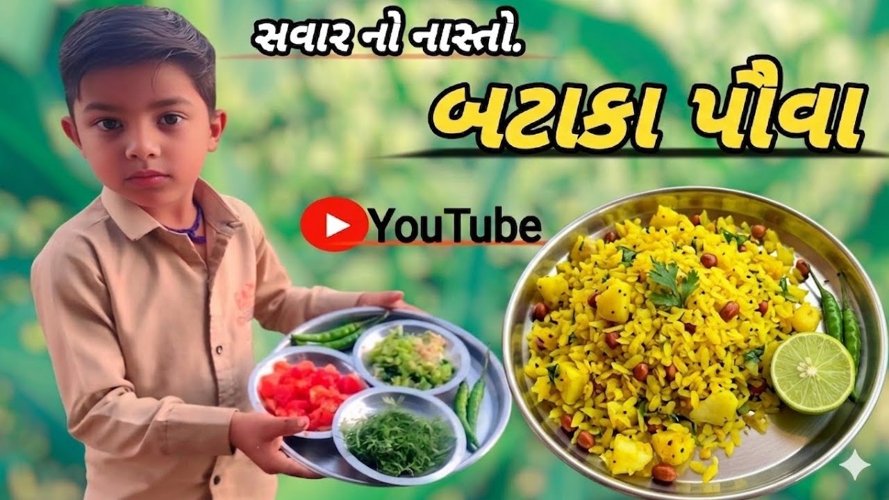 બટાકા પૌવા બનાવવાની રેસીપી ll સવારનો નાસ્તો ll પૌવા બટાકા ll आलू पौवा की रेसिपll@HomecookingBoy-z1c 