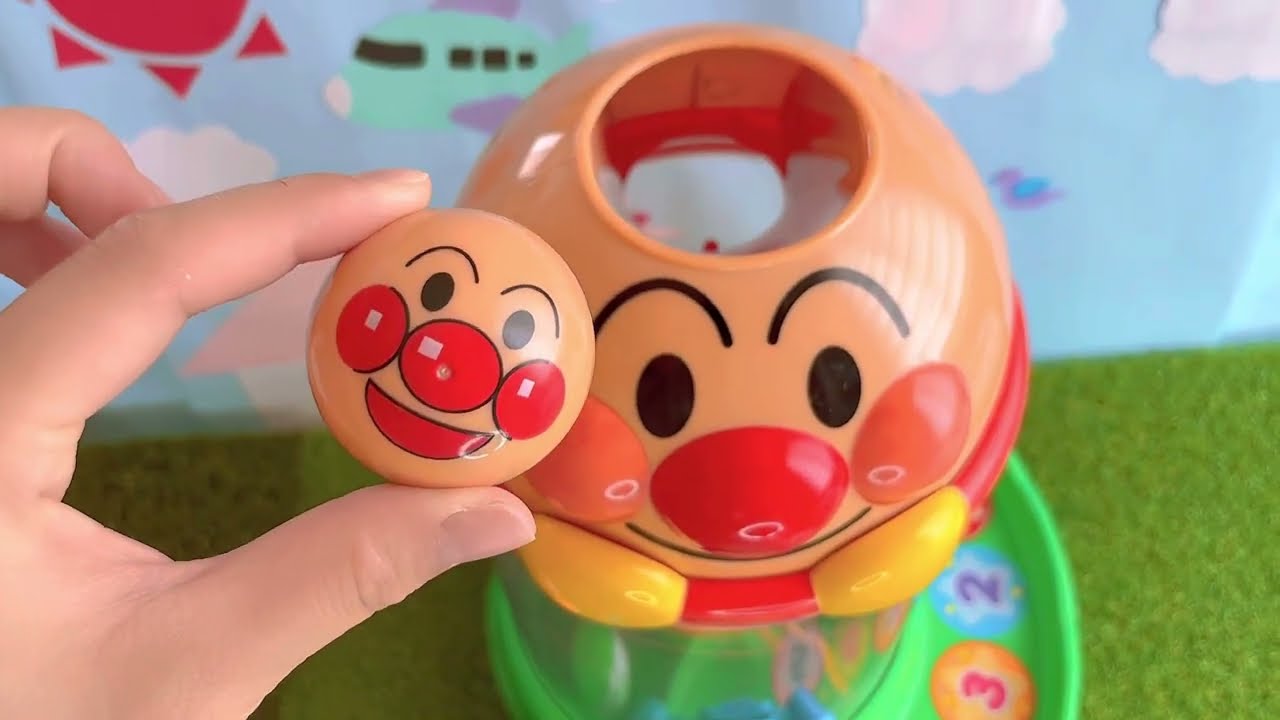 アンパンマン にぎって！おとして！くるコロタワー ボールに変身？！バイキンマン ドキンちゃん メロンパンナ 赤ちゃんマン anpanman アニメ おもちゃ オモチャ