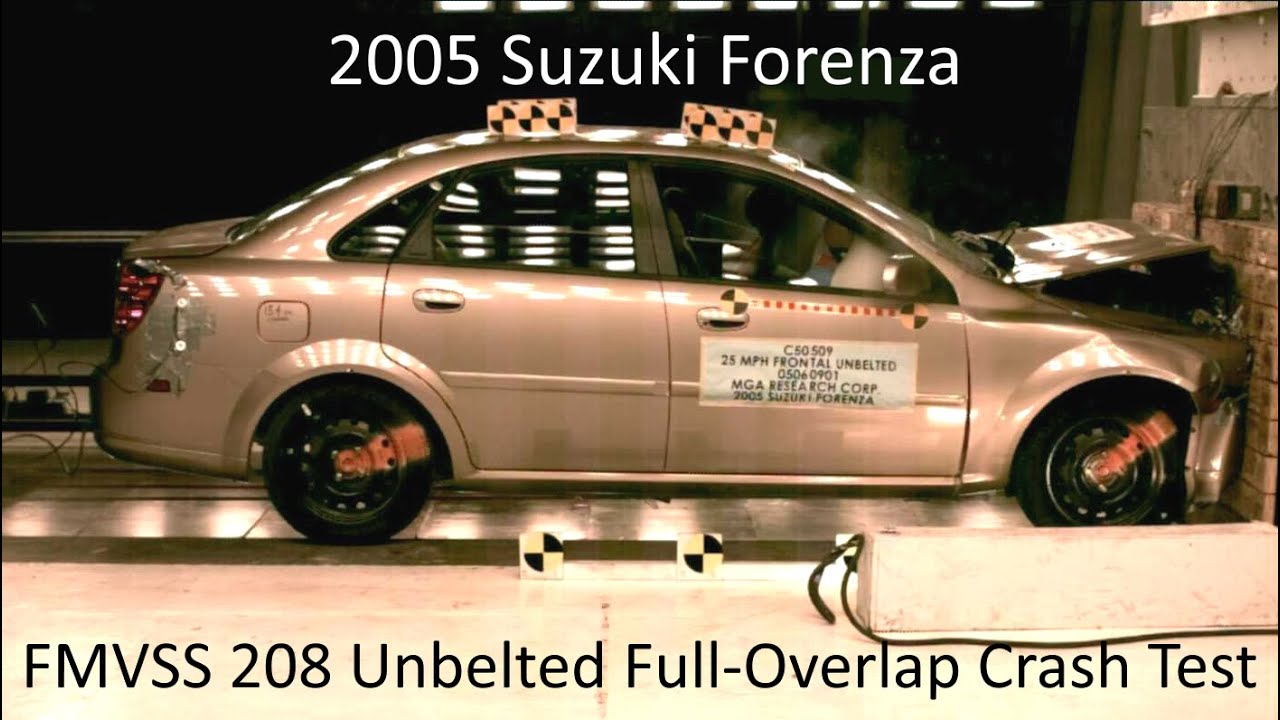 2004-2008 Suzuki Forenza / Chevrolet Optra FMVSS 208 Unbelted Full-Overlap Crash Test