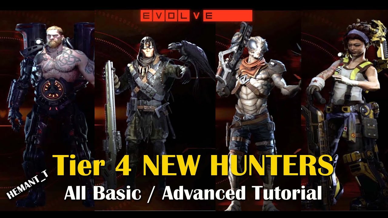 Evolve (PS4) Все новые охотники 4-го уровня: базовые и продвинутые руководства