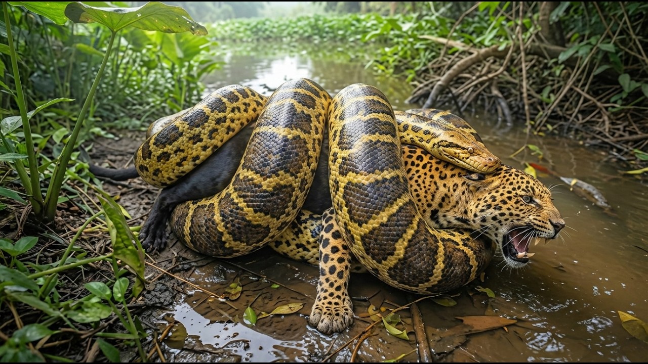 Wild Life Amazon jungle: Giant Anaconda Attack - The Most Dangerous Animal