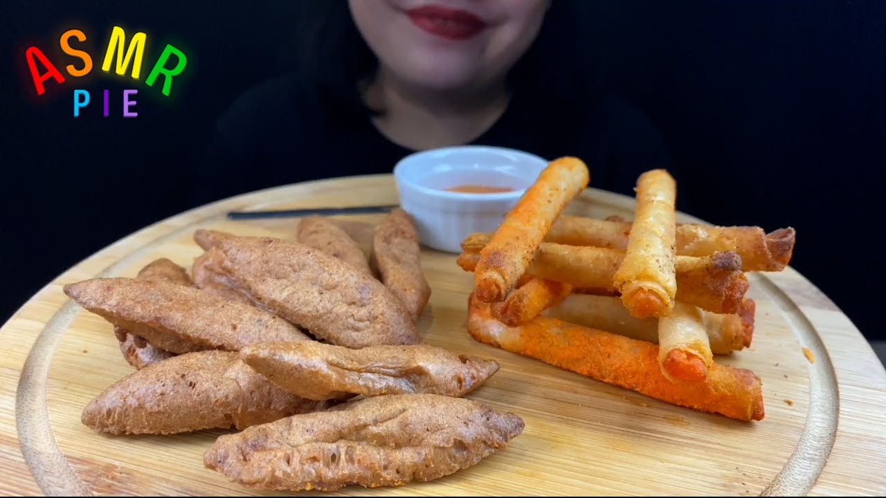 Crunchy ASMR Filipino Street foods: Kikiam and Cheese Sticks Mukbang!