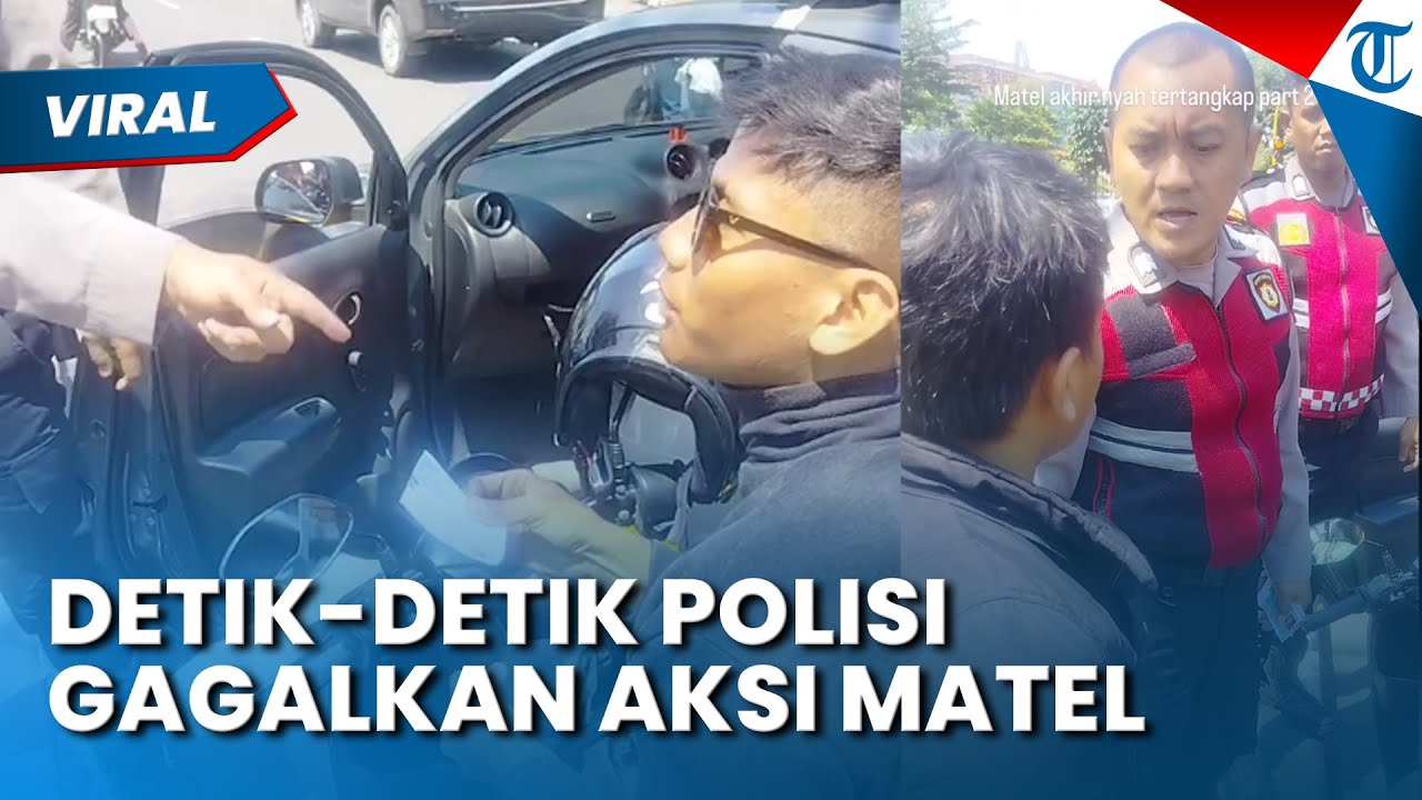 VIRAL DETIK-DETIK MATA ELANG DISERGAP POLISI DI BANDUNG! Gagal Sita Motor di Jalan Soetta