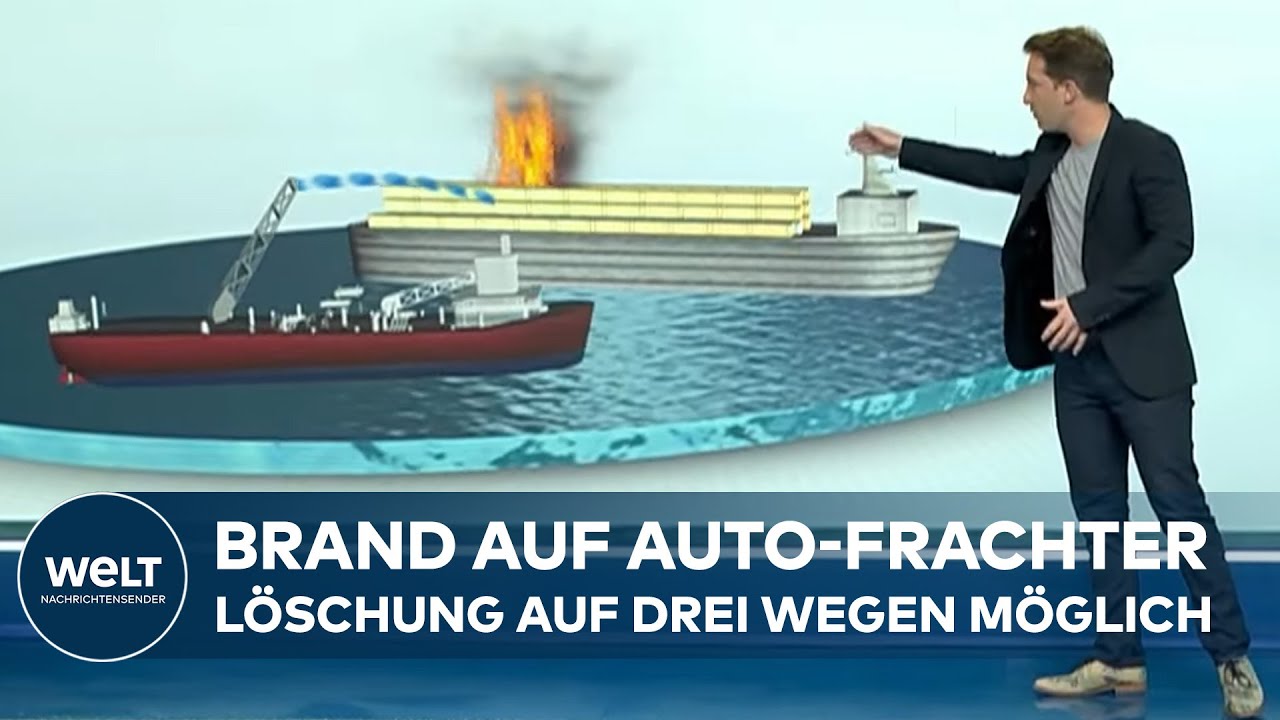 FRACHTER-BRAND: Es gibt drei Szenarien, wie das Feuer gelöscht werden kann I WELT Analyse