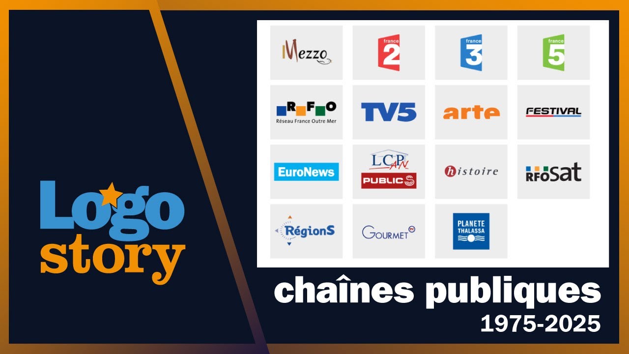📺 LOGO STORY 🔴🔵🟣🟢🟡 France télévisions et les chaînes publiques