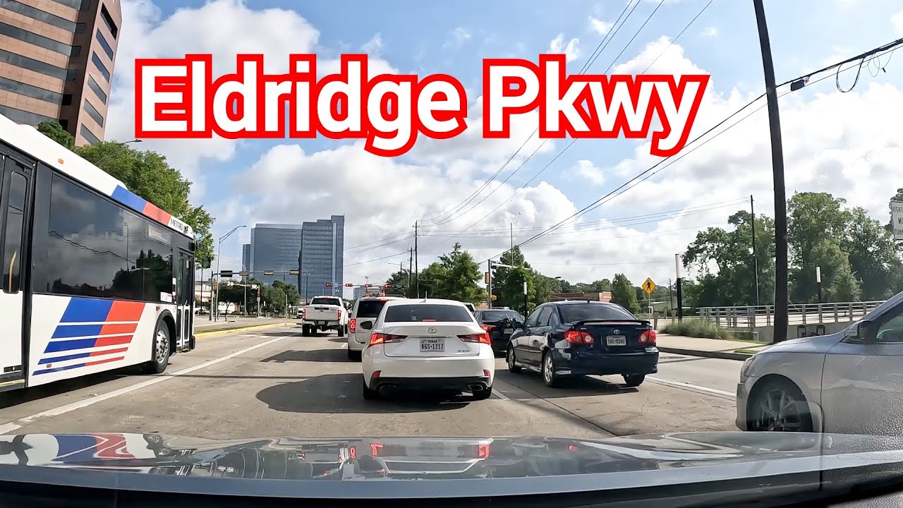 4K Eldridge Pkwy driving Houston Texas summer