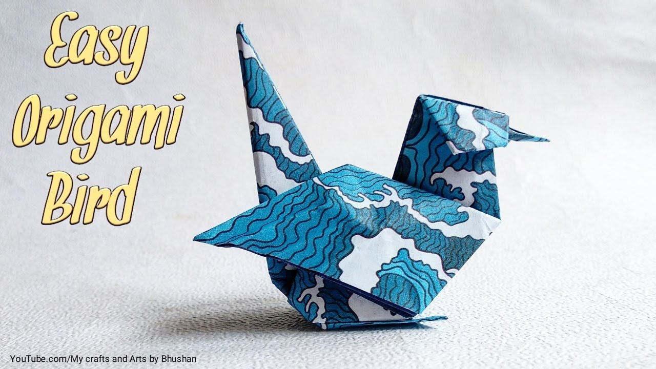 ( Tutorial) How to make an Origami sitting Bird