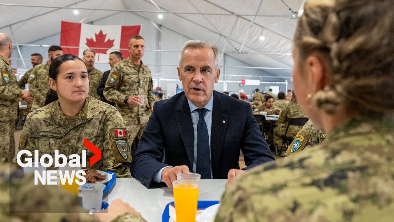 Carney promises Canadian military in Latvia more troops, supplies