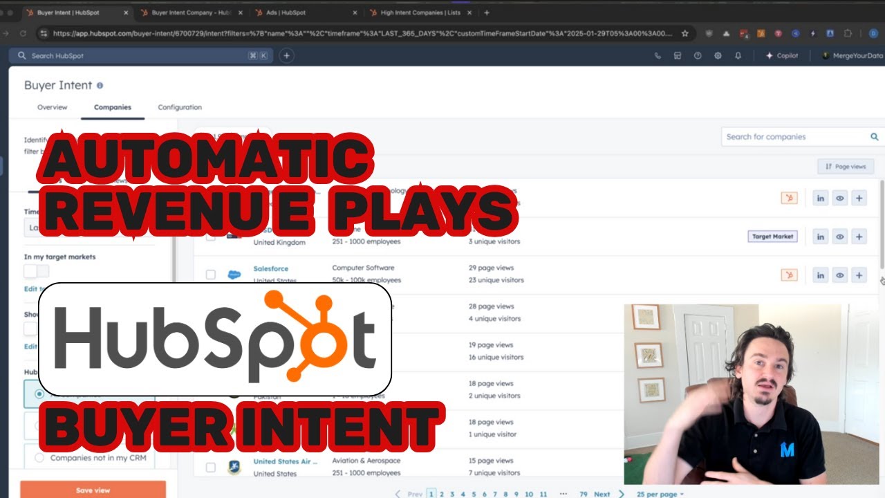 Two Automated Revenue Plays with HubSpot's Buyer Intent