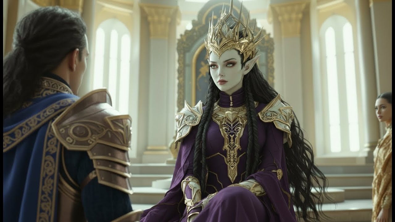 The Human Looked Up in Shock as the Alien Queen Stepped Forward—and the Room Went Still