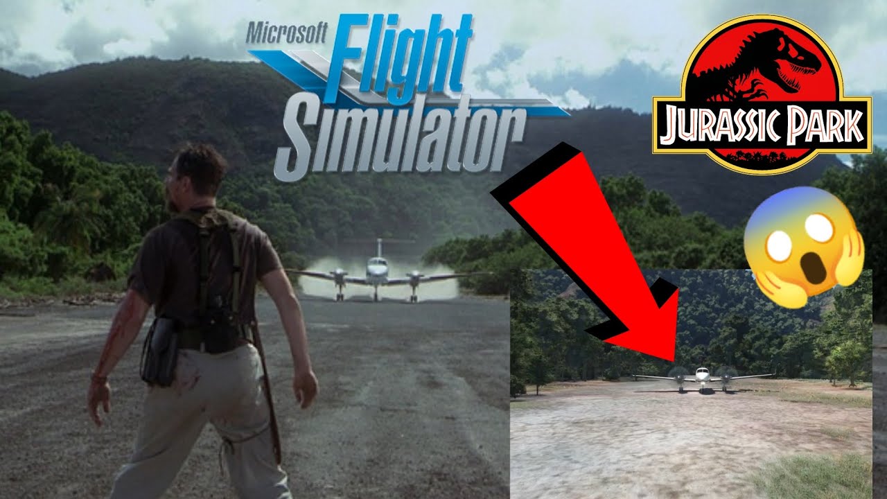 JURASSIC PARK LOCATIONS 😱 ON MICROSOFT FLIGHT SIMULATOR 2024!!