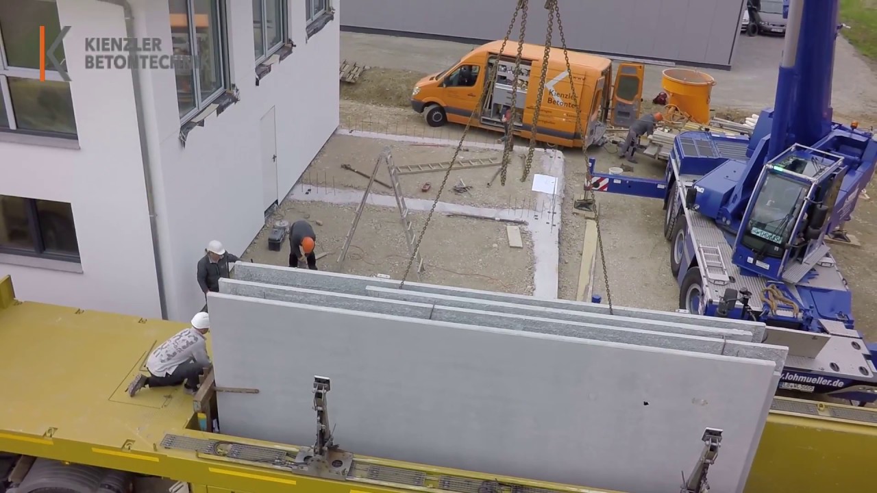 Kienzler Betontechnik &mdash; Aufbau einer Lager- und  Doppelgarage in Rheinfelden