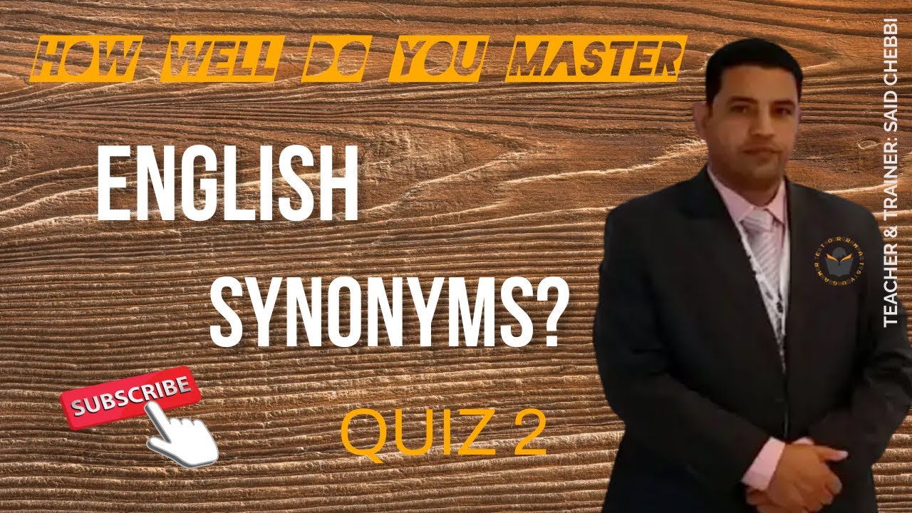 Test your English vocabulary   Synonyms Quiz2