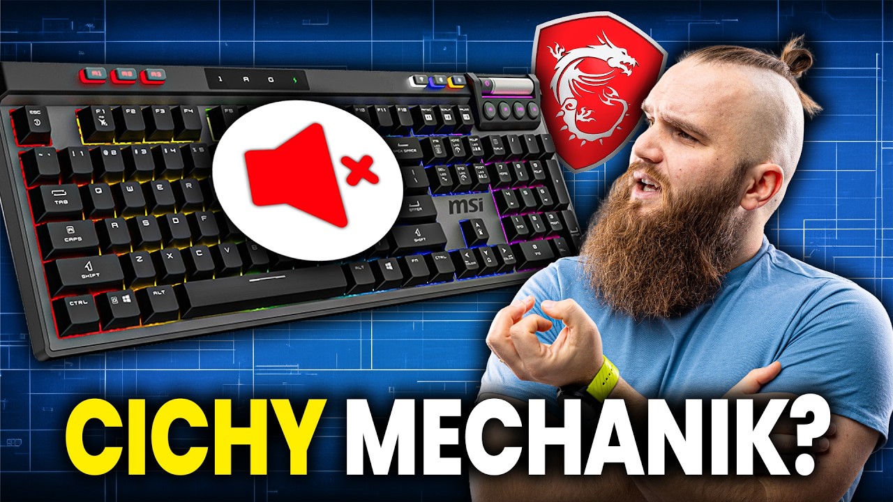 Cicha KLAWIATURA MECHANICZNA z g&oacute;rnej p&oacute;łki? | MSI STRIKE PRO WIRELESS