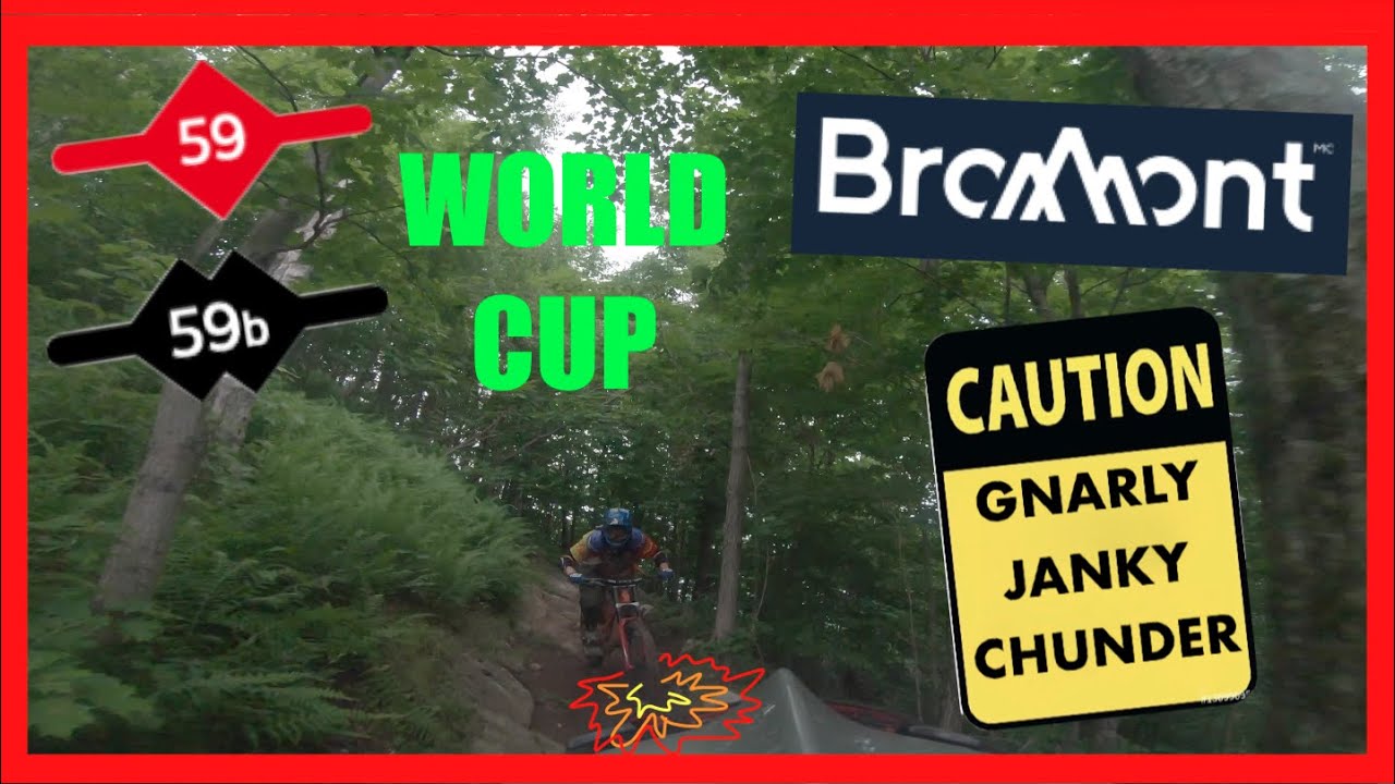 Shredding Bromont World Cup Track 59 LA TRAVERSE & 59b L&rsquo;INTR&Eacute;PIDE With Reverse Cam Footage